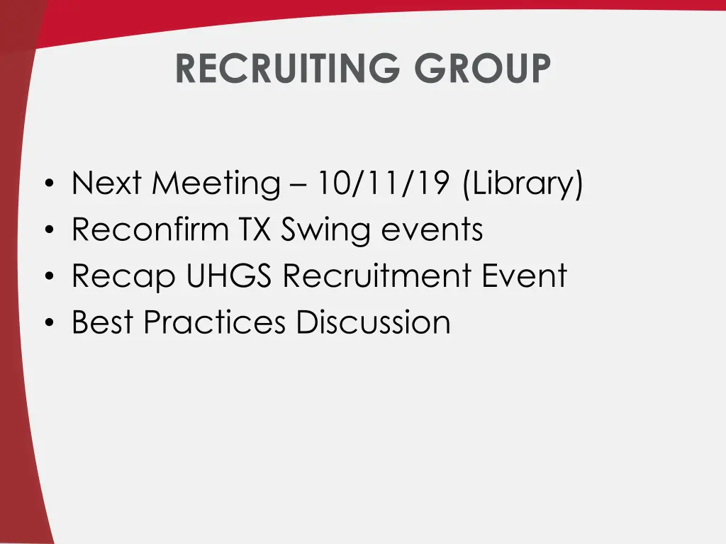 recruiting group