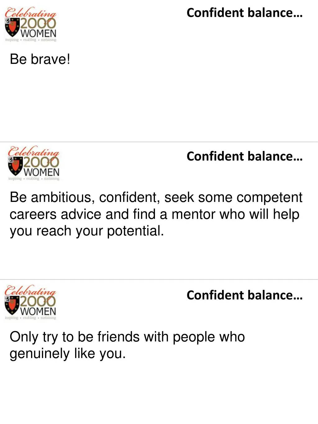 confident balance 4