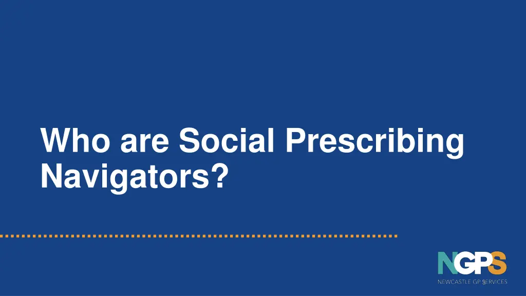 who are social prescribing navigators