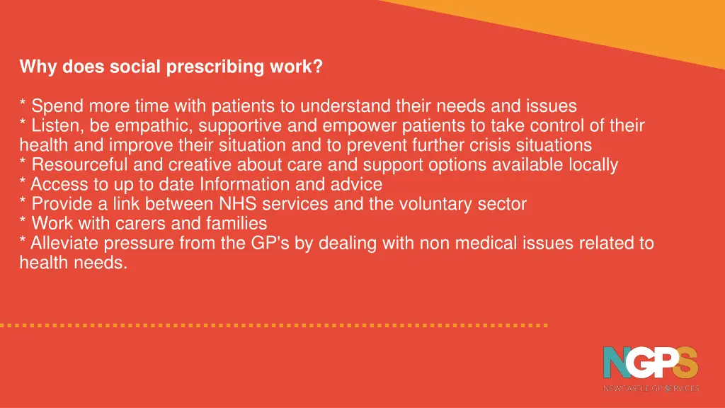 why does social prescribing work