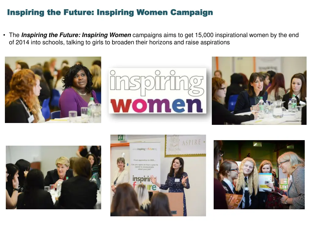 inspiring the future inspiring women campaign