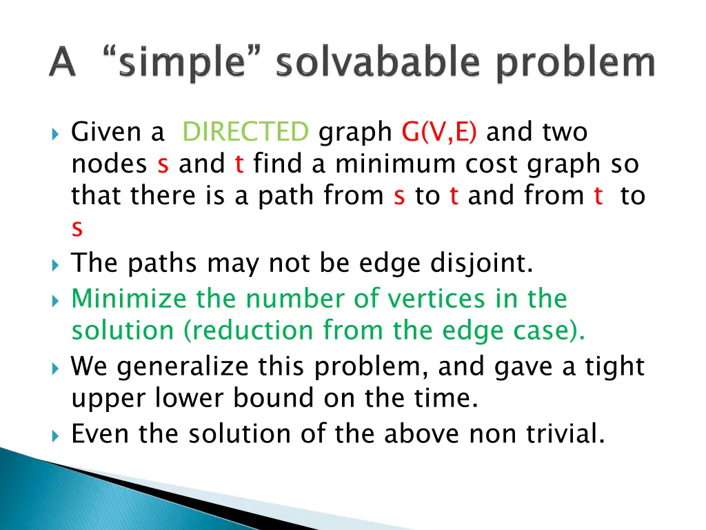 given a directed graph g v e and two nodes