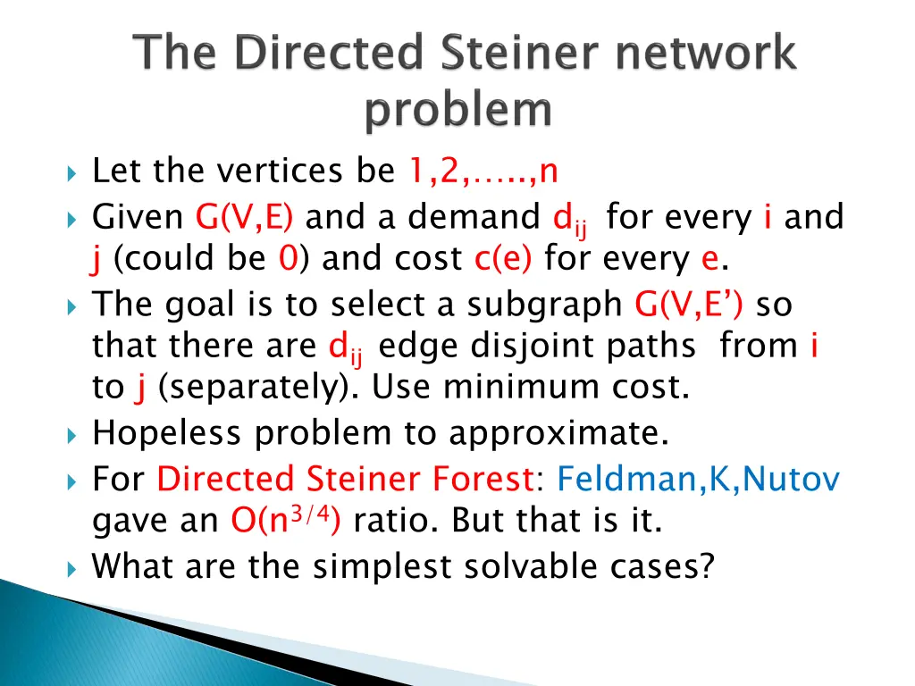 let the vertices be 1 2 n given