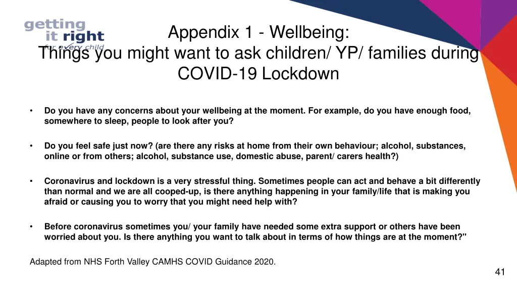 appendix 1 wellbeing