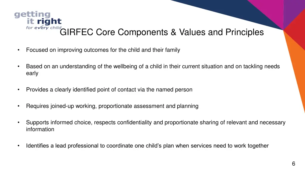 girfec core components values and principles