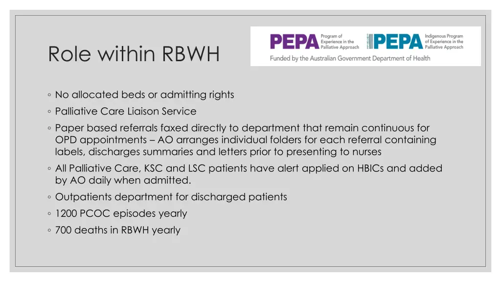 role within rbwh