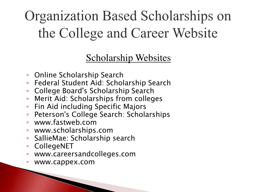 scholarship websites