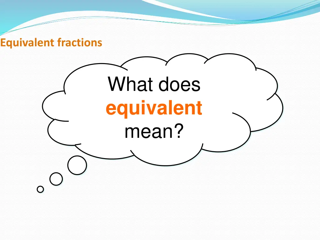 equivalent fractions