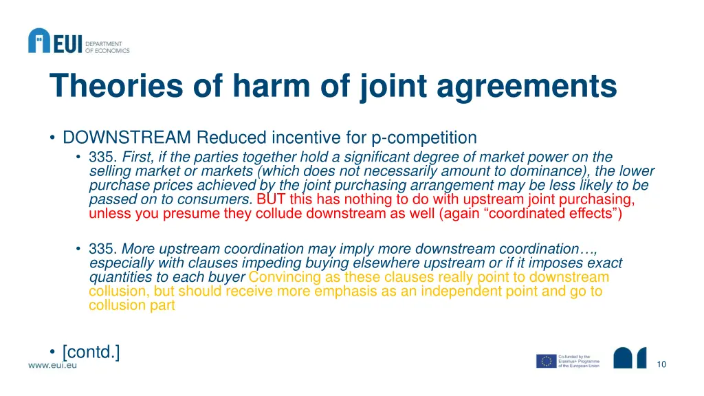 theories of harm of joint agreements 1