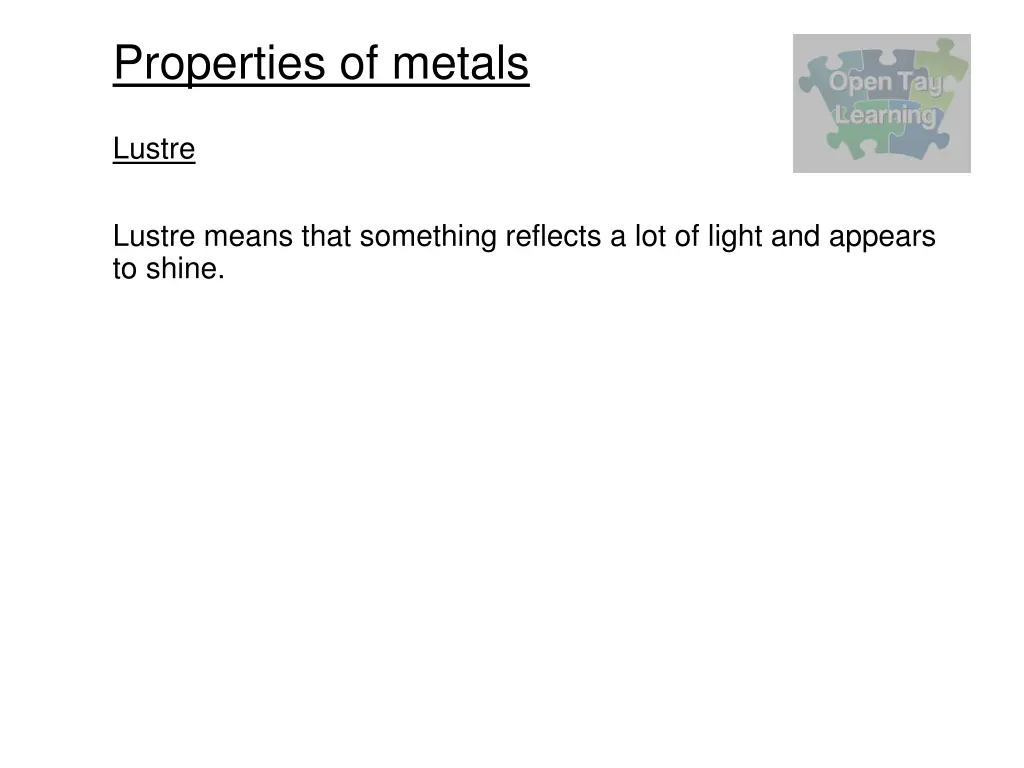 properties of metals 1