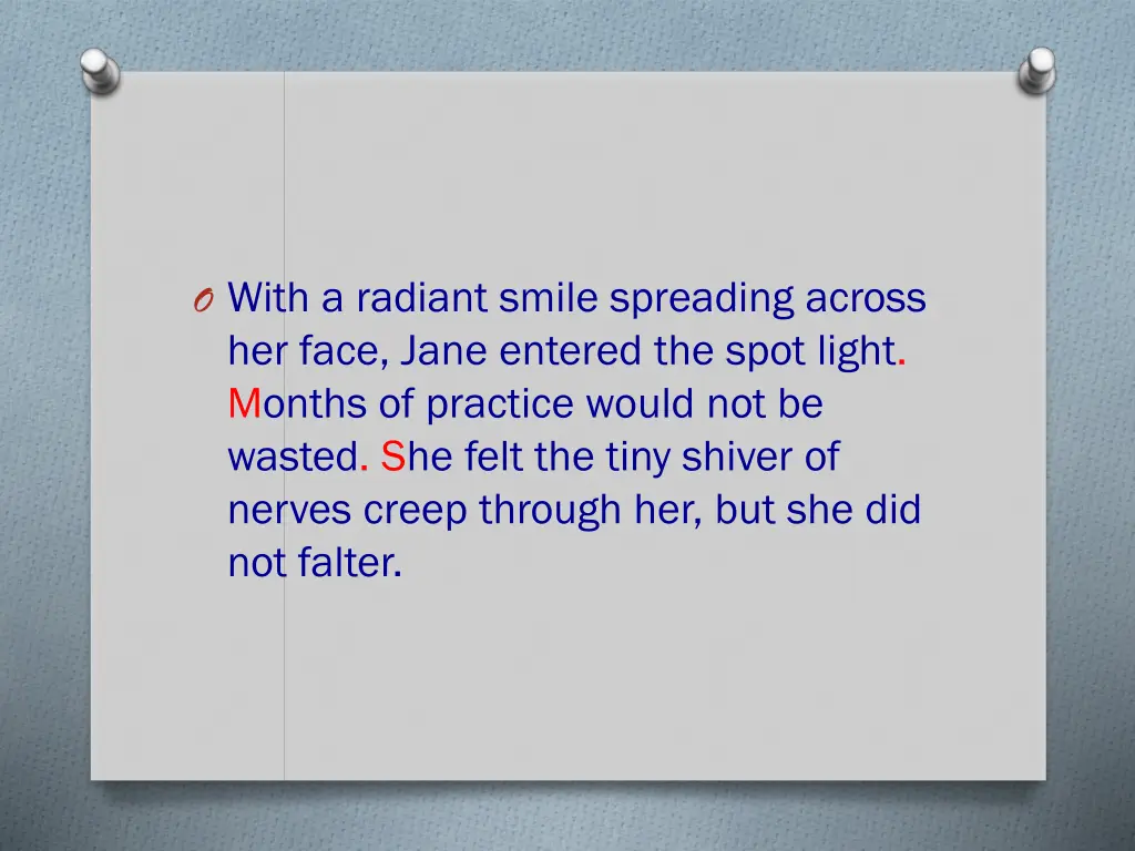 o with a radiant smile spreading across her face