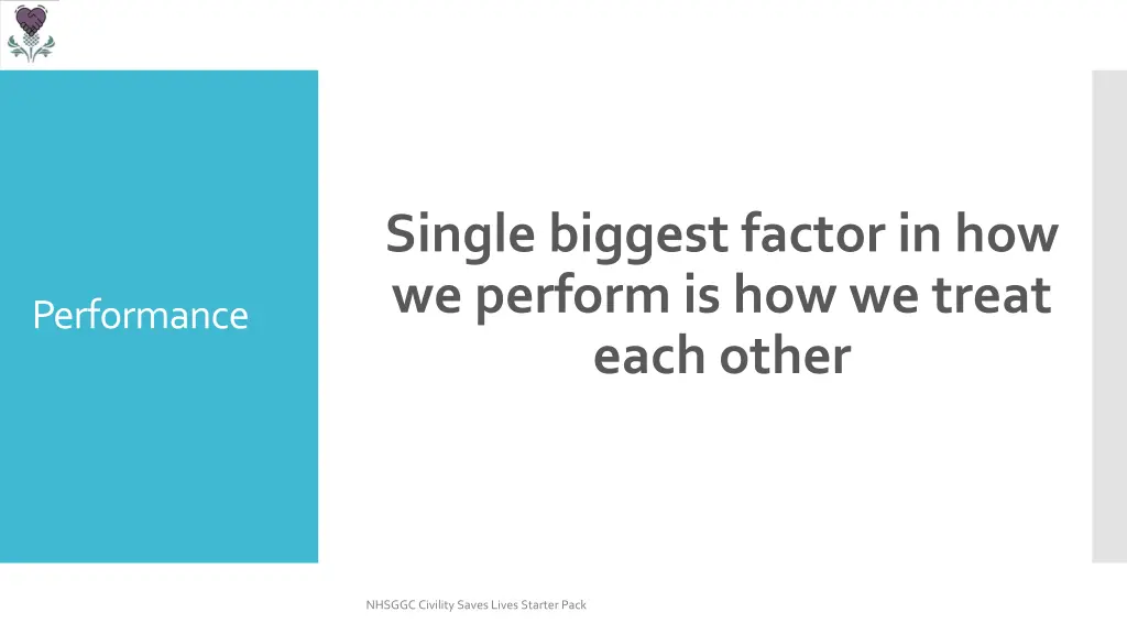 single biggest factor in how we perform