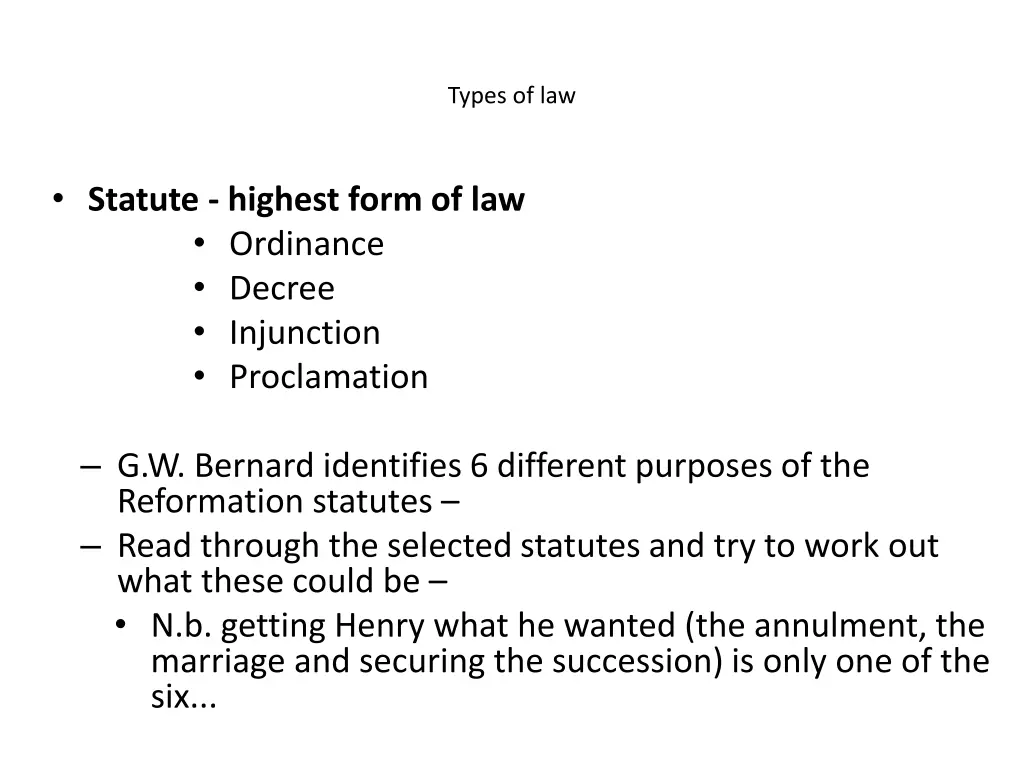 types of law