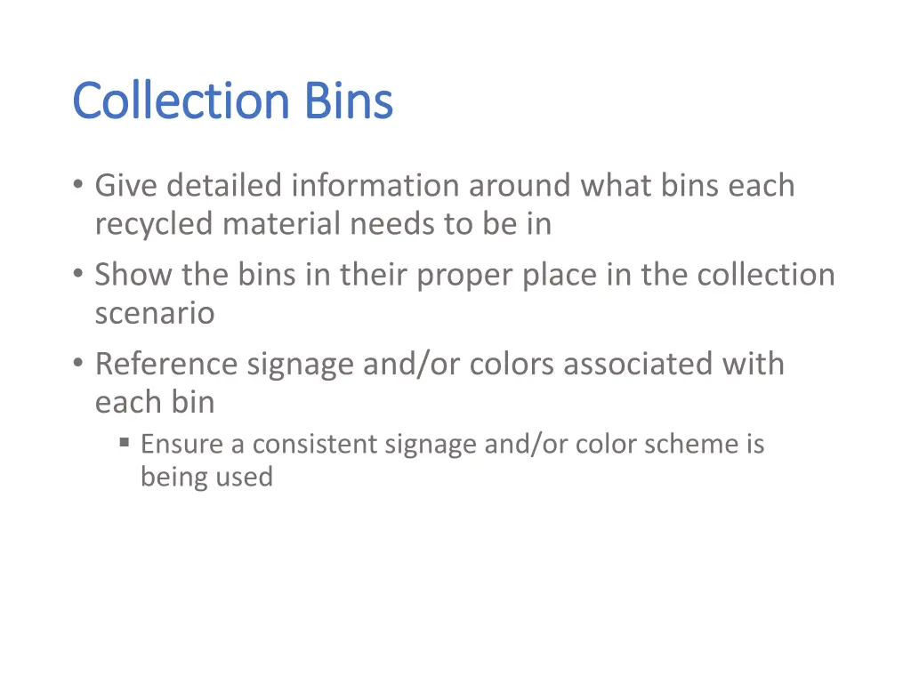 collection bins collection bins