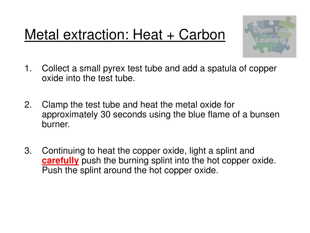 metal extraction heat carbon 1