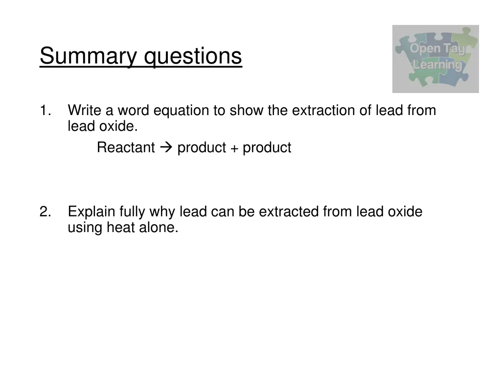 summary questions