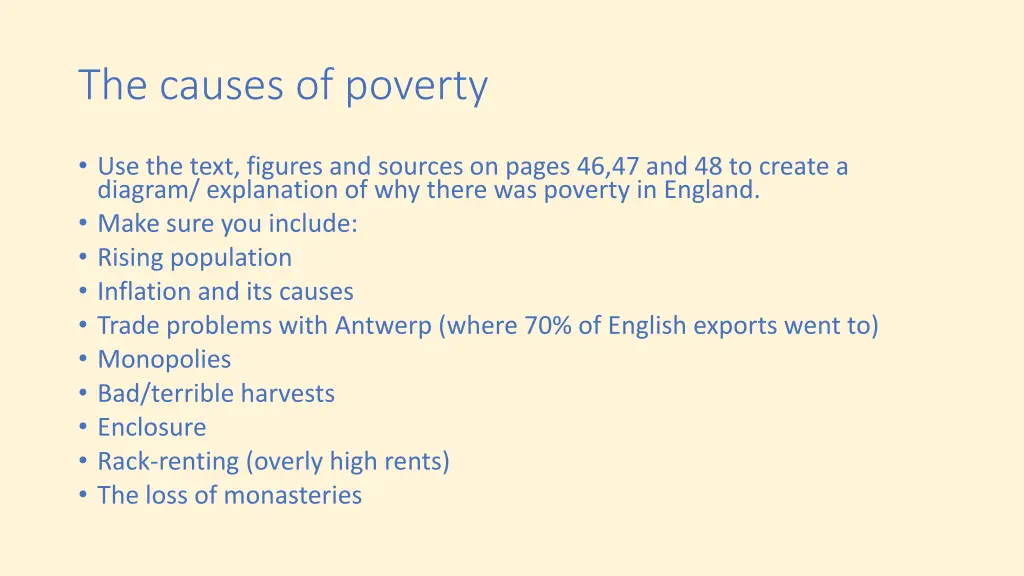 the causes of poverty