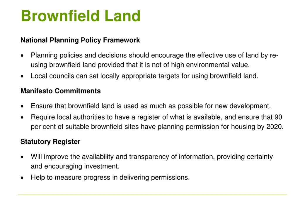 brownfield land