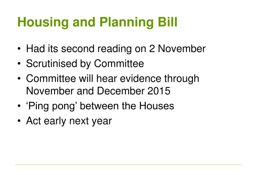 housing and planning bill