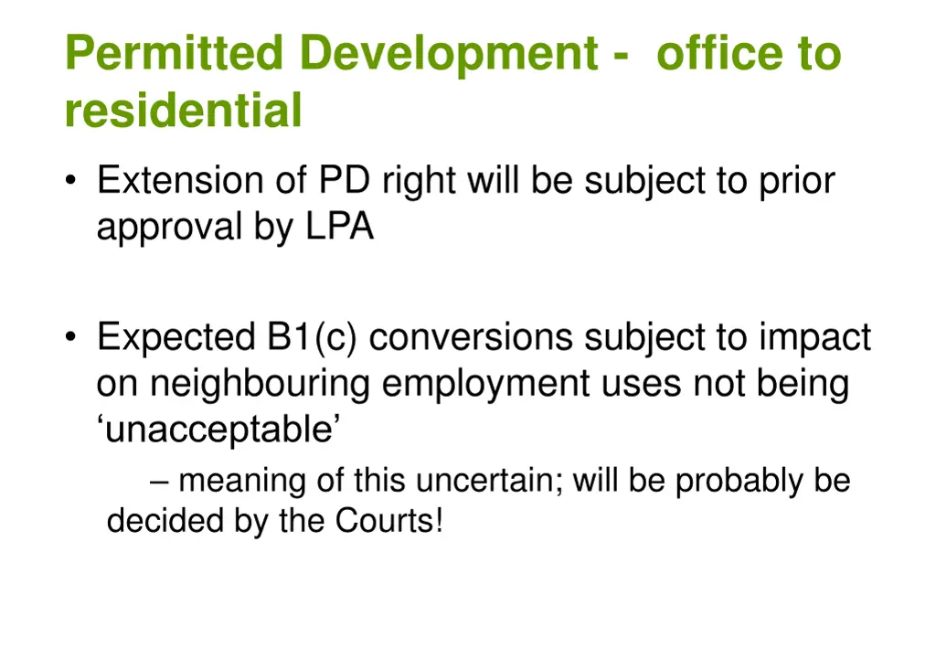 permitted development office to residential 1