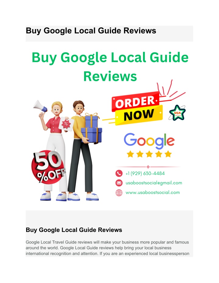 buy google local guide reviews