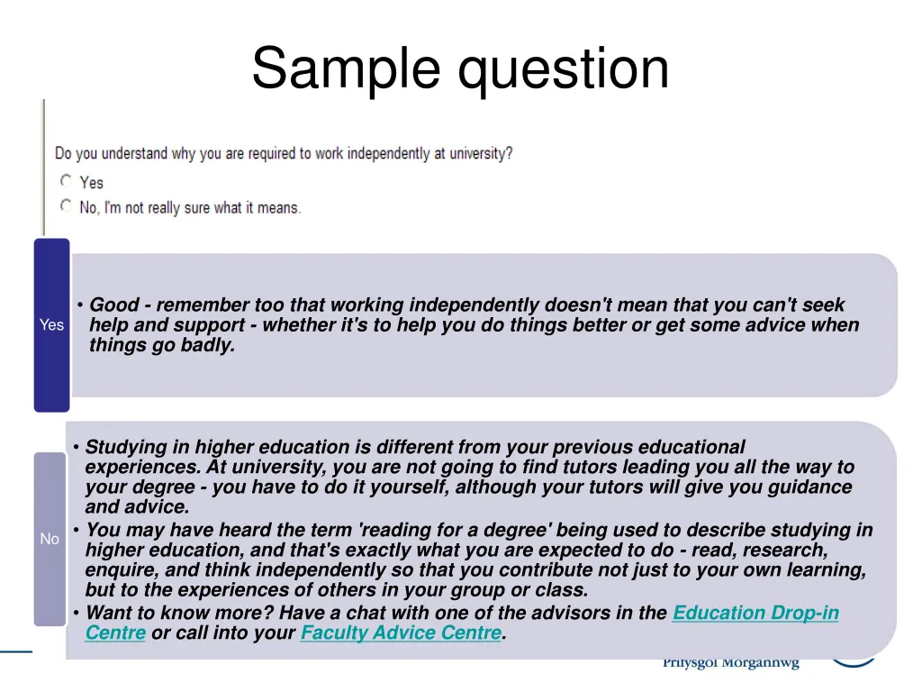 sample question