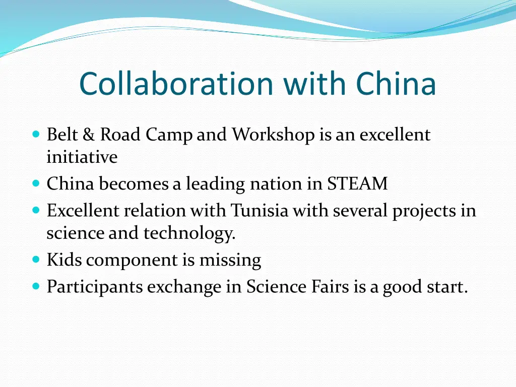 collaboration with china