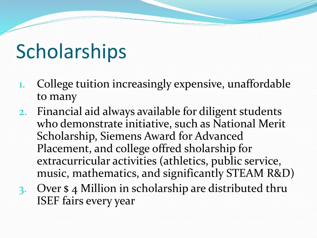 scholarships