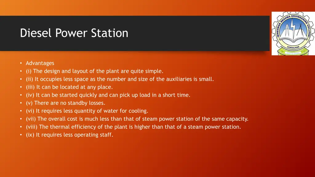 diesel power station 1