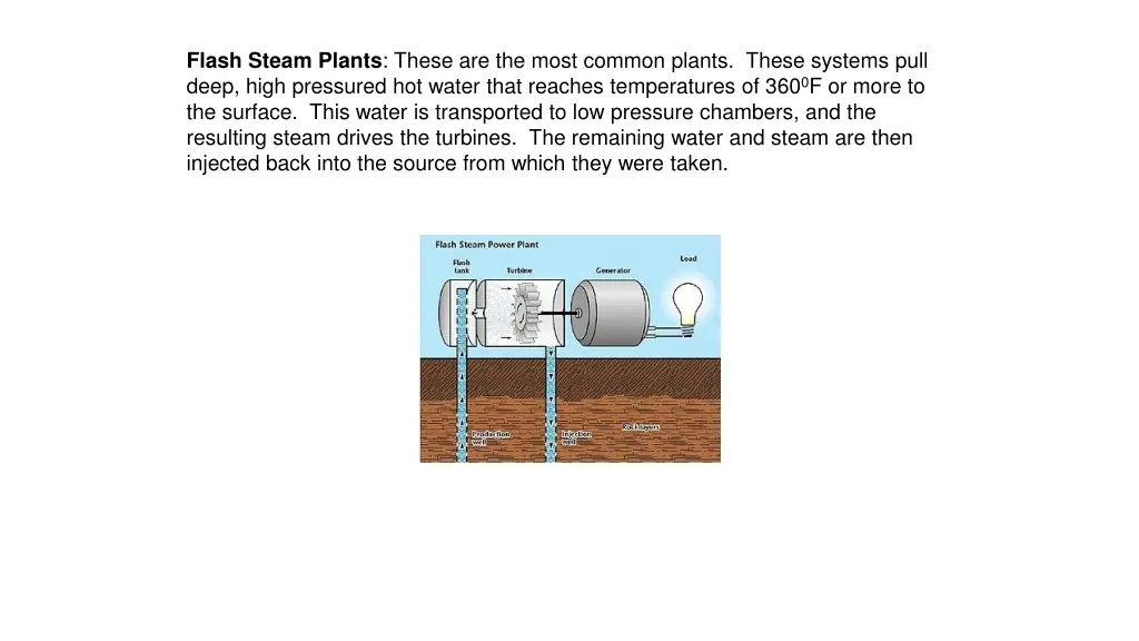 flash steam plants these are the most common