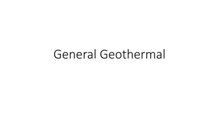 general geothermal