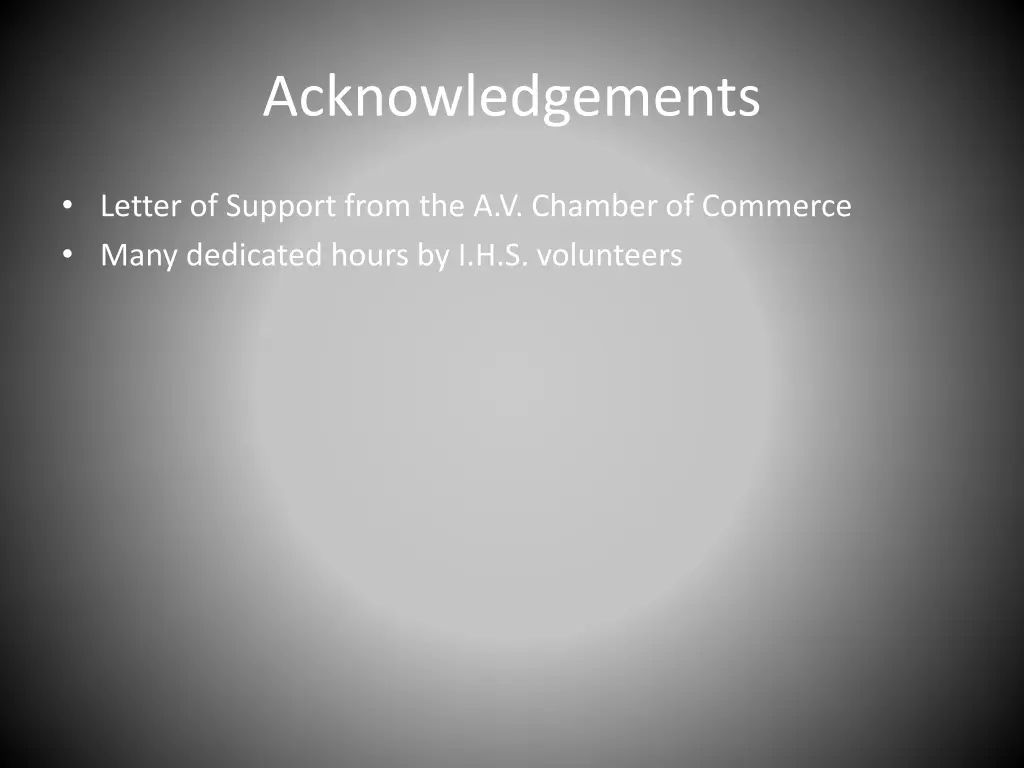 acknowledgements