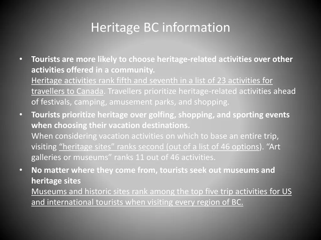 heritage bc information