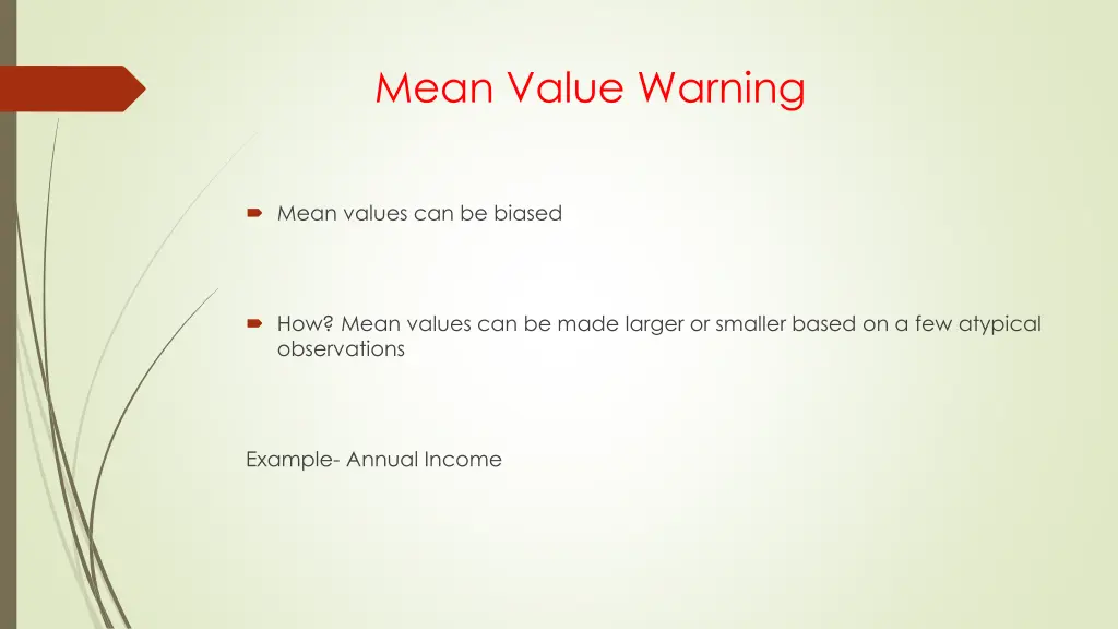 mean value warning