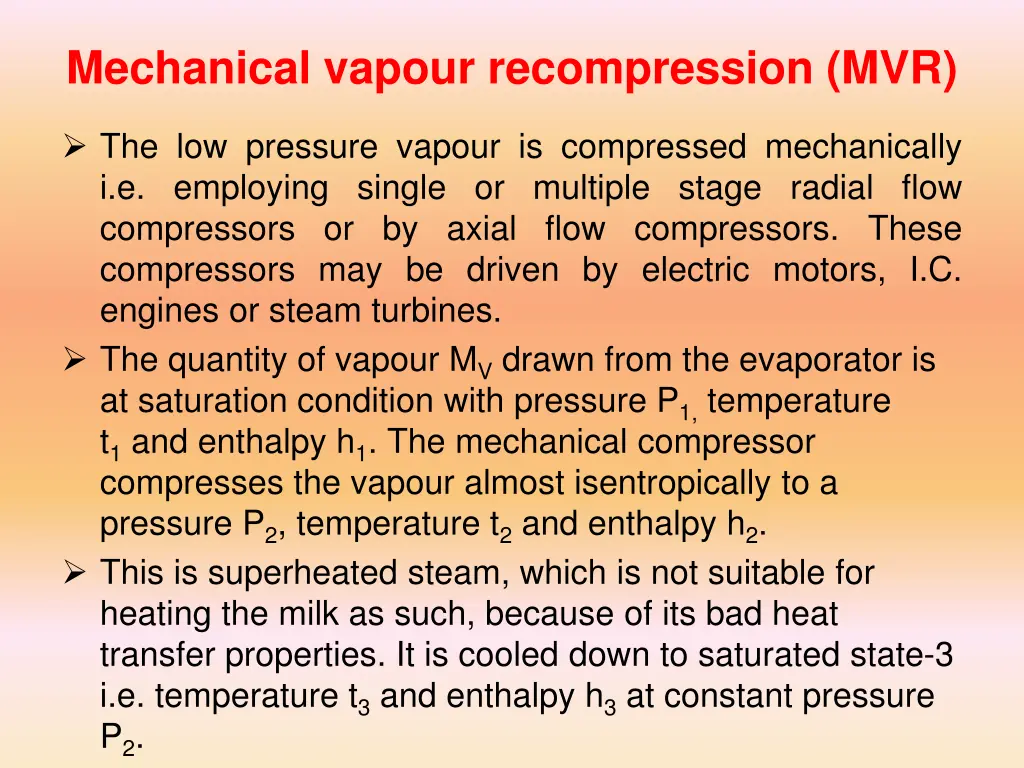 mechanical vapour recompression mvr