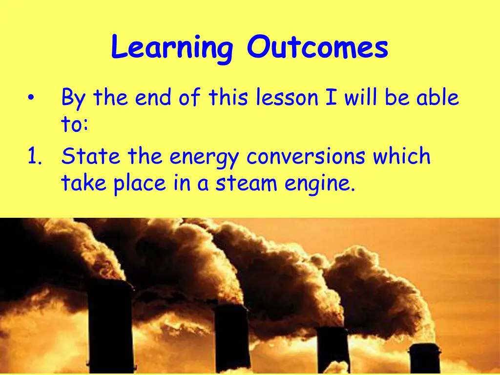 learning outcomes