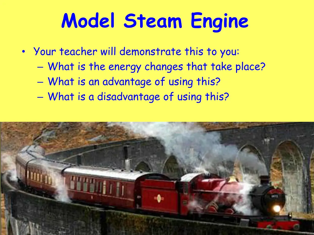 model steam engine