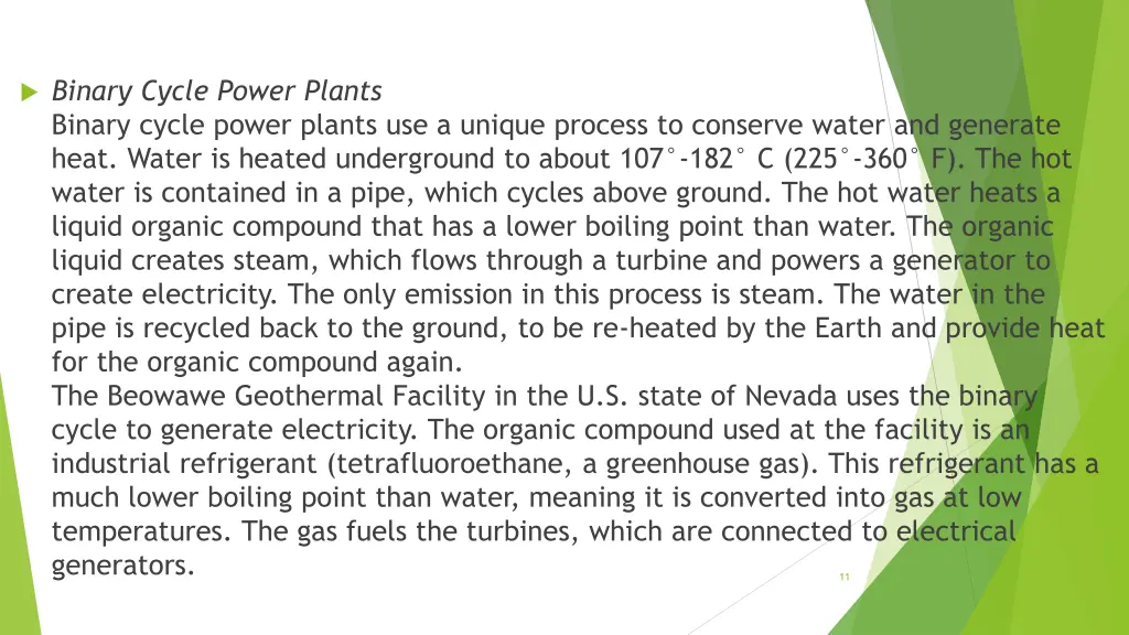 binary cycle power plants binary cycle power