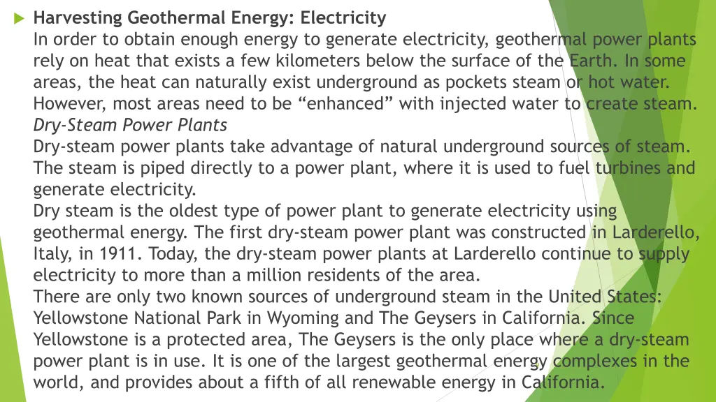 harvesting geothermal energy electricity in order