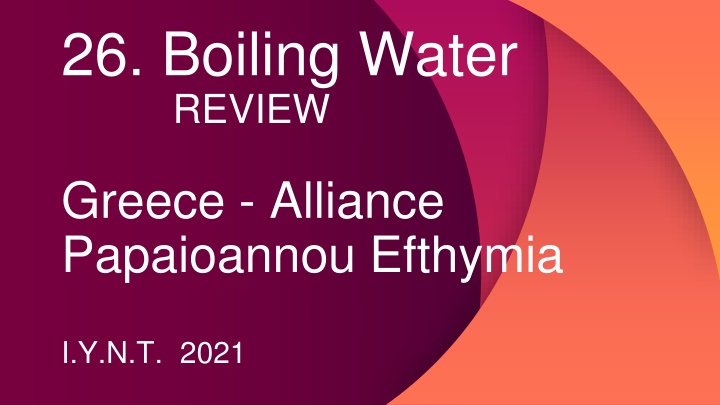 26 boiling water review