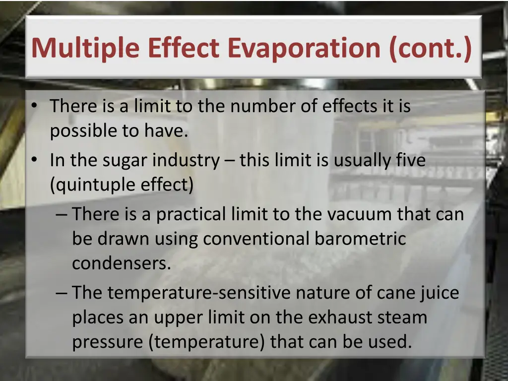 multiple effect evaporation cont 1