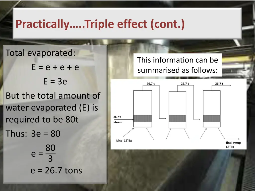 practically triple effect cont