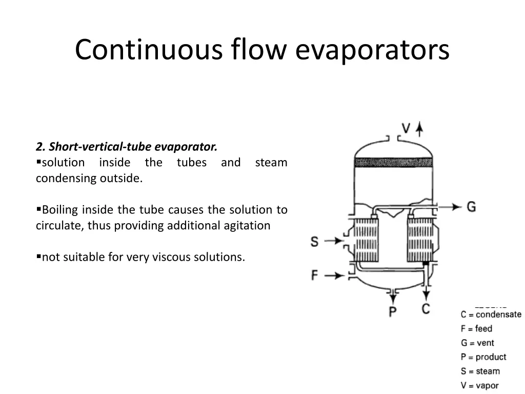 continuous flow evaporators 1