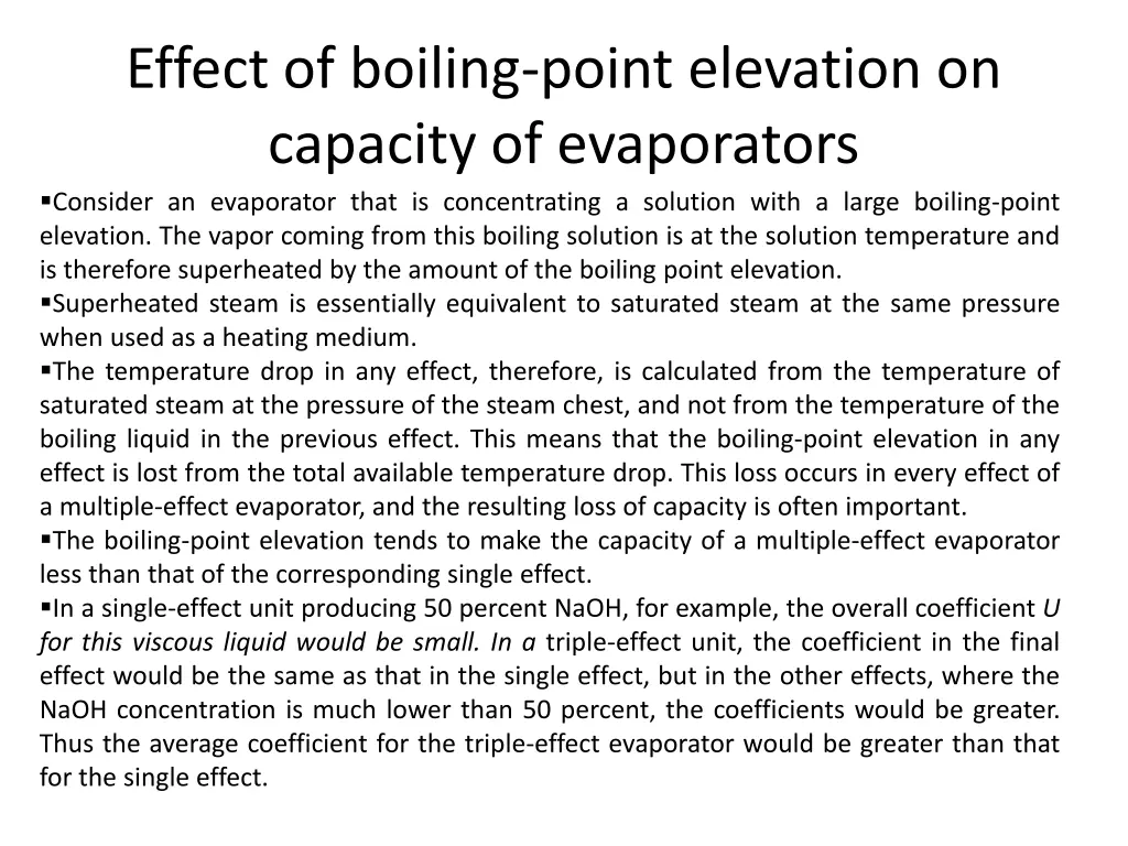 effect of boiling point elevation on capacity 1