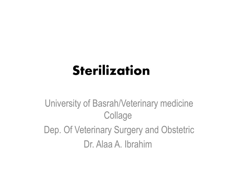 sterilization