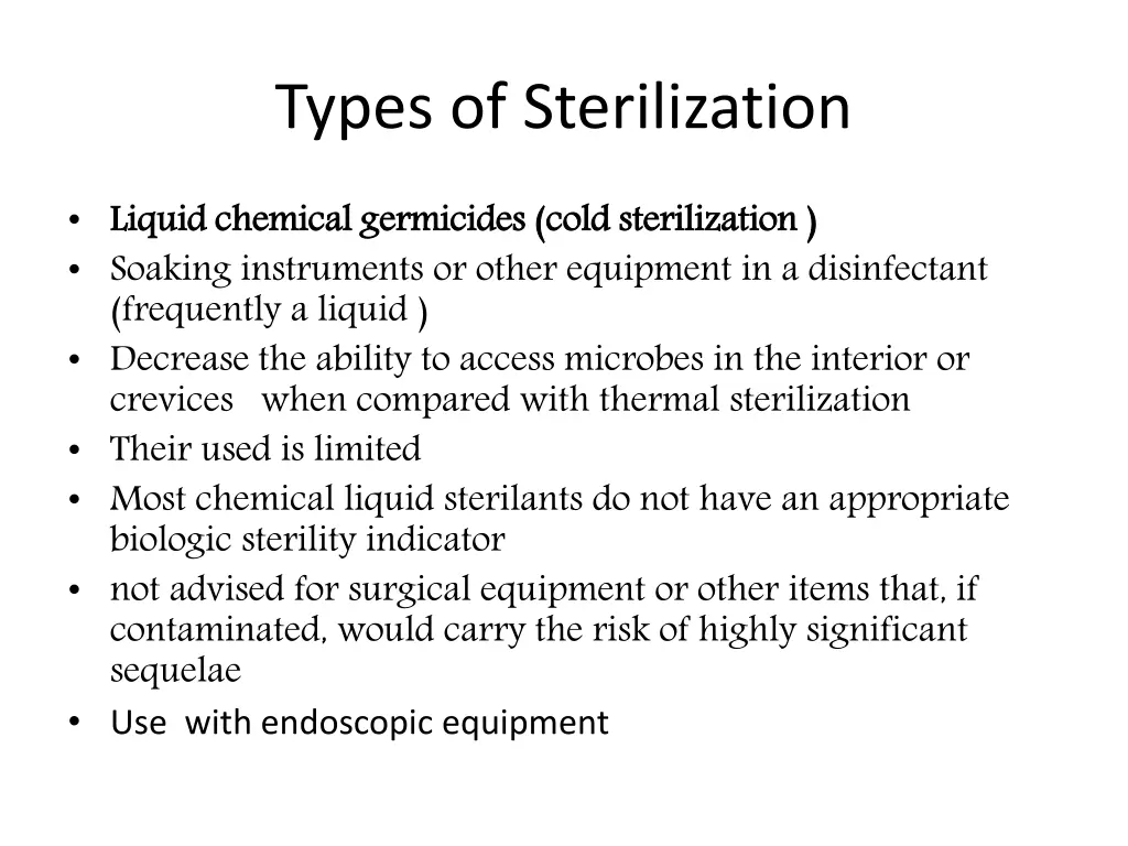 types of sterilization