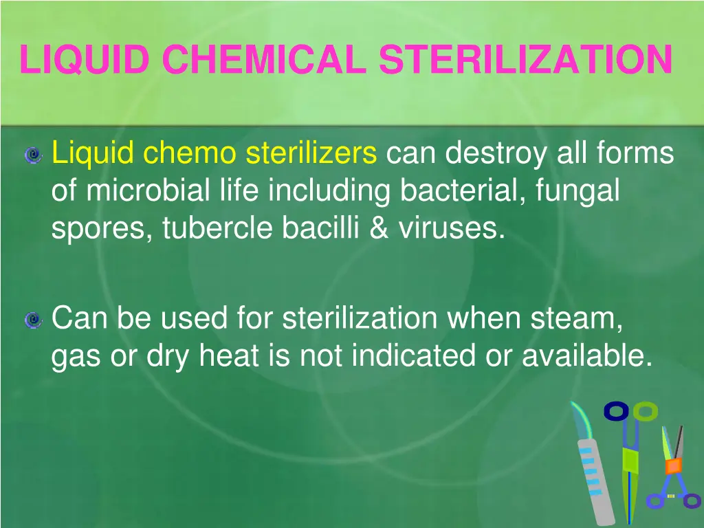 liquid chemical sterilization