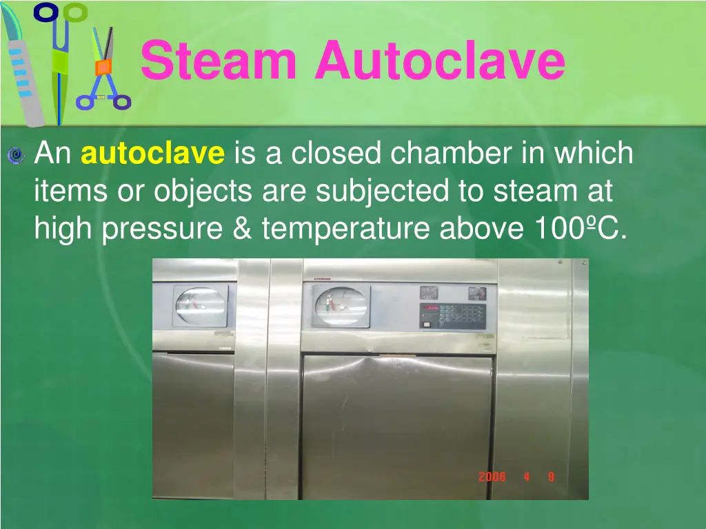 steam autoclave