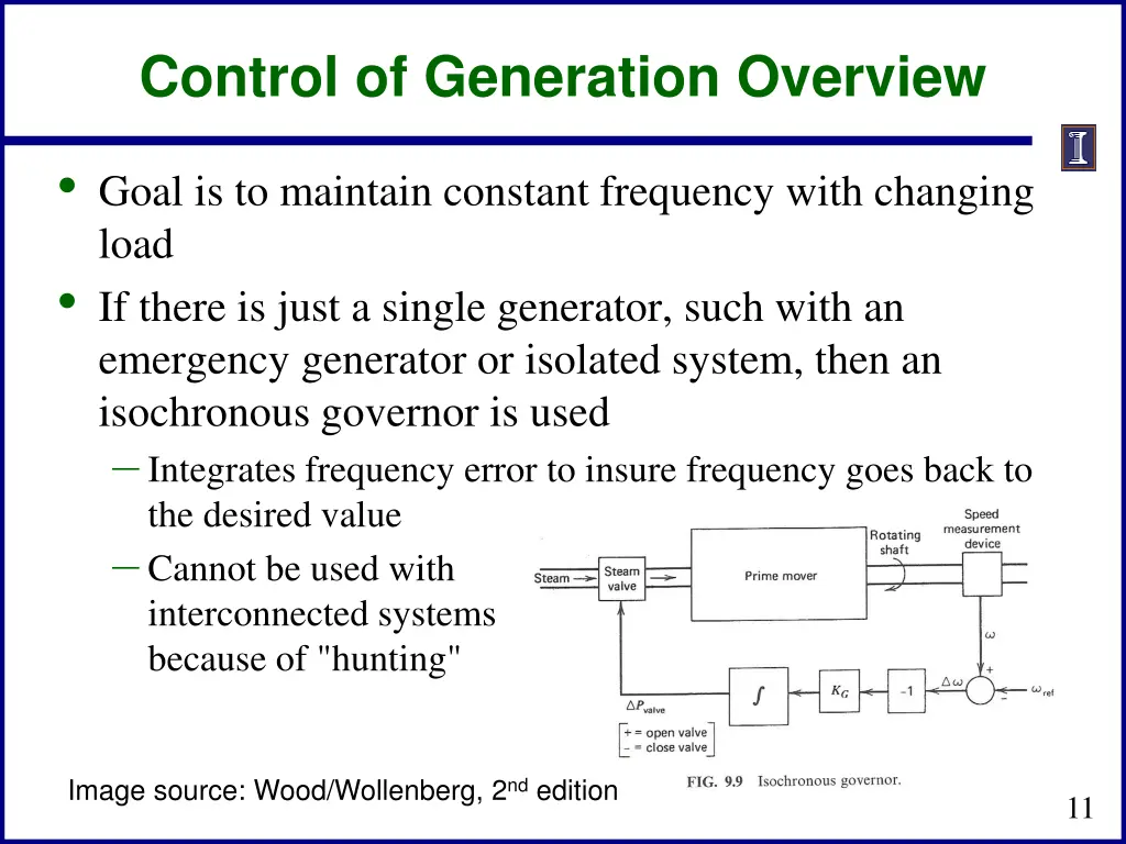 control of generation overview