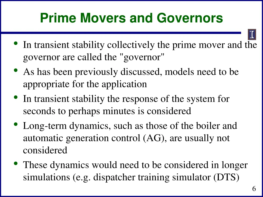 prime movers and governors 1